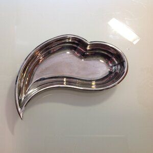 Shiseido Silverplate HEART in Motion Trinket Presentation Vanity Tray Di…